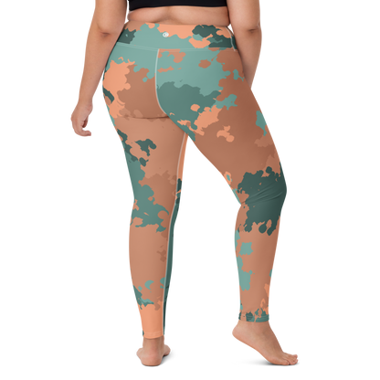 Michigan Upper Peninsula Yoga Leggings (w/ UP Outline) | Copper County Camo