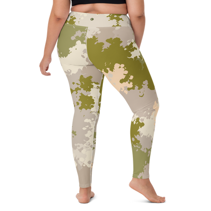 Michigan Upper Peninsula Yoga Leggings (w/ UP Outline) | Rosy Mound Camo