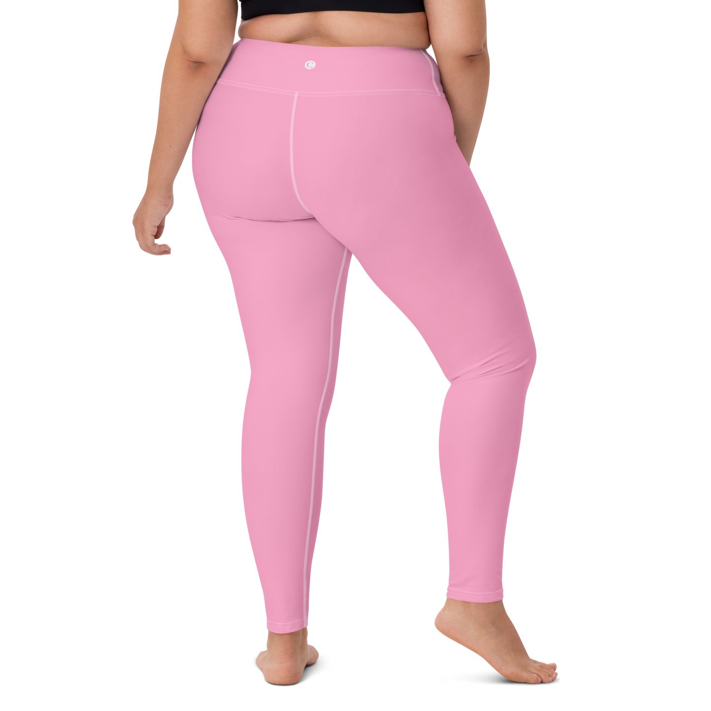 Michigan Upper Peninsula Yoga Leggings (w/ UP Outline) | '67 Caddie Pink