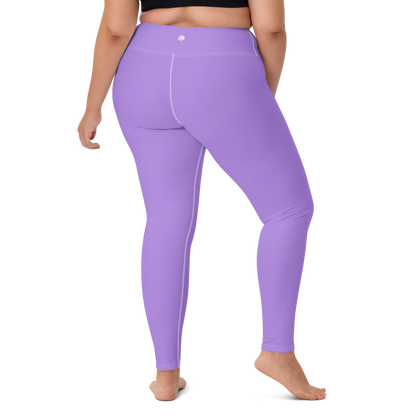 Michigan Upper Peninsula Yoga Leggings (w/ UP Outline) | Lavender