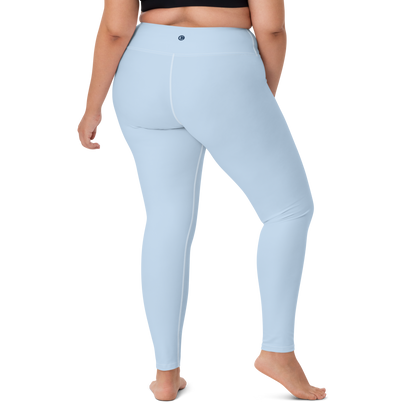 Michigan Upper Peninsula Yoga Leggings (w/ UP Outline) | Light Blue