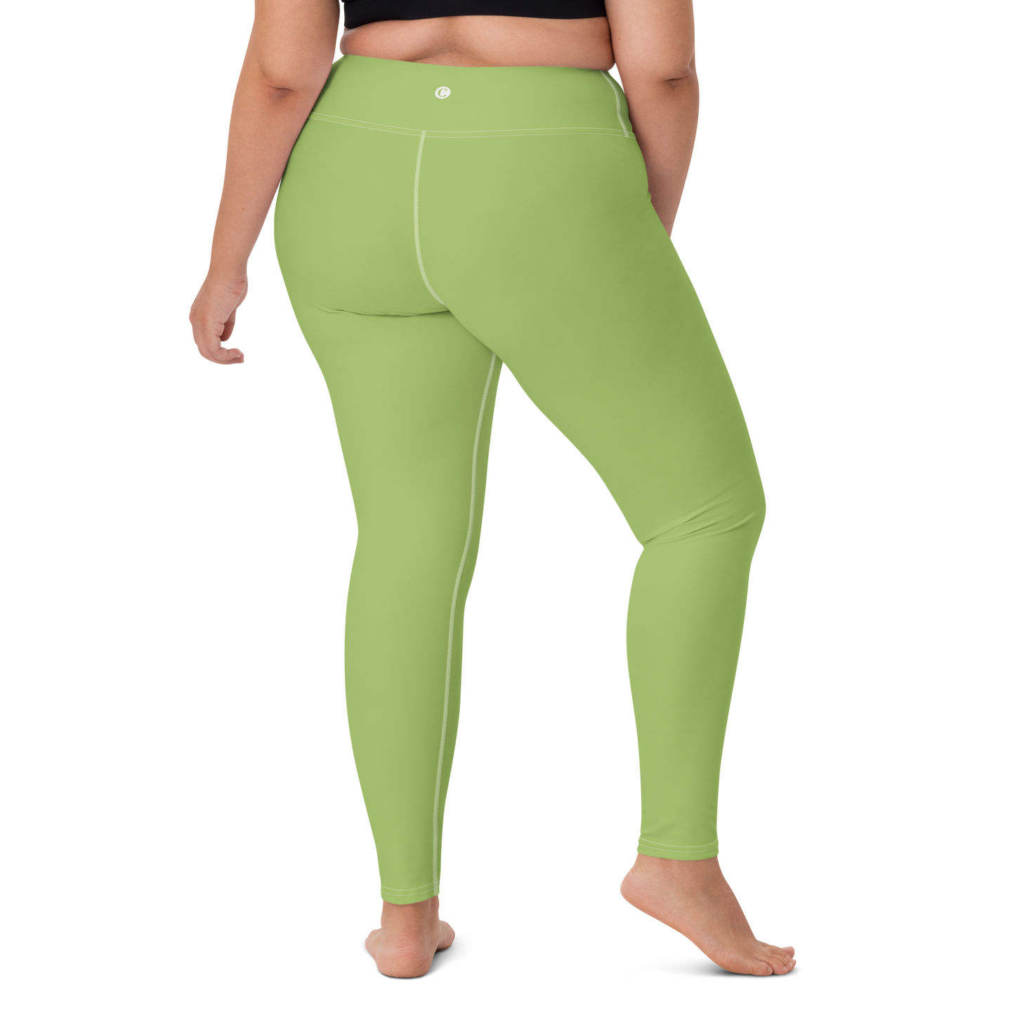 Michigan Upper Peninsula Yoga Leggings (w/ UP Outline) | Gooseberry Green