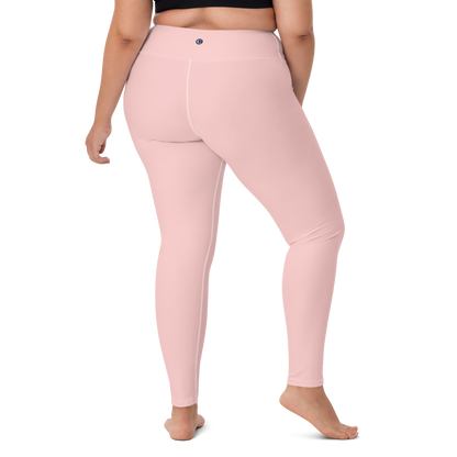 Michigan Upper Peninsula Yoga Leggings (w/ UP Outline) | Cosmos Pink