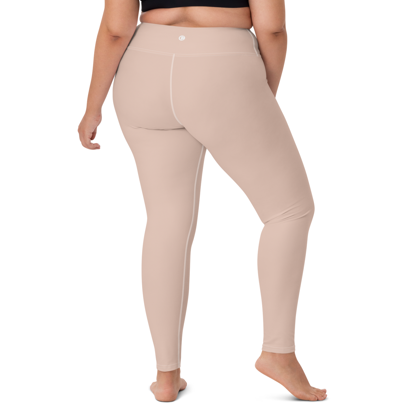 Michigan Upper Peninsula Yoga Leggings (w/ UP Outline) | Rose Gold