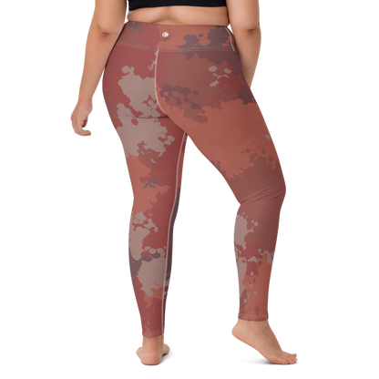 Michigan Upper Peninsula Yoga Leggings (w/ UP USA Flag) | Ore Dock Camo