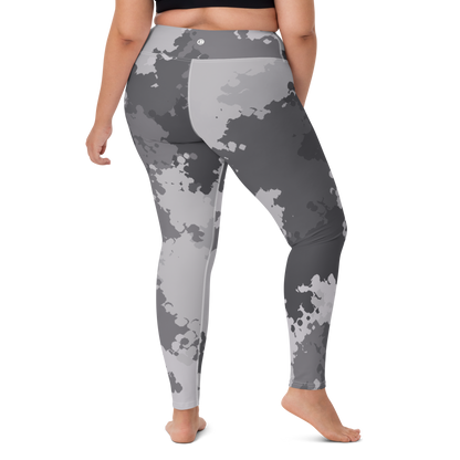 Michigan Upper Peninsula Yoga Leggings (w/ UP USA Flag) | Iron Ore Camo