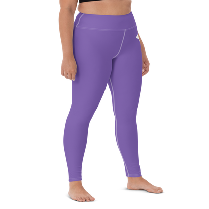 Michigan Upper Peninsula Yoga Leggings (w/ UP Outline) | Lake Iris