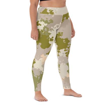 Michigan Upper Peninsula Yoga Leggings (w/ UP Outline) | Rosy Mound Camo