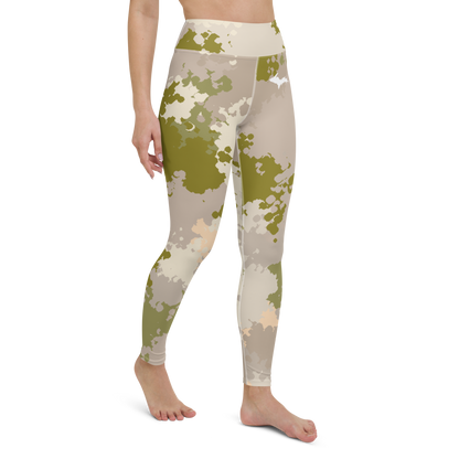 Michigan Upper Peninsula Yoga Leggings (w/ UP Outline) | Rosy Mound Camo