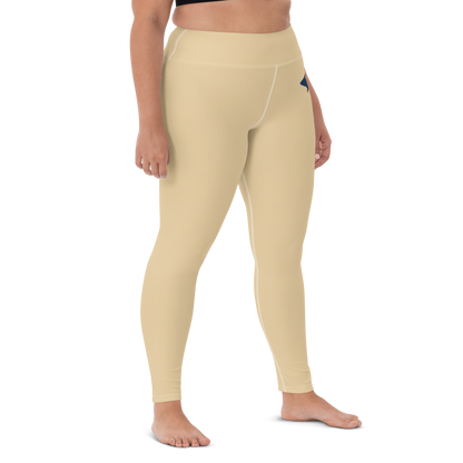 Michigan Upper Peninsula Yoga Leggings (w/ UP Outline) | Maple