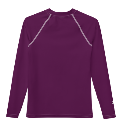 Michigan Upper Peninsula Rash Guard (w/ UP Outline) | Youth - Tyrian Purple