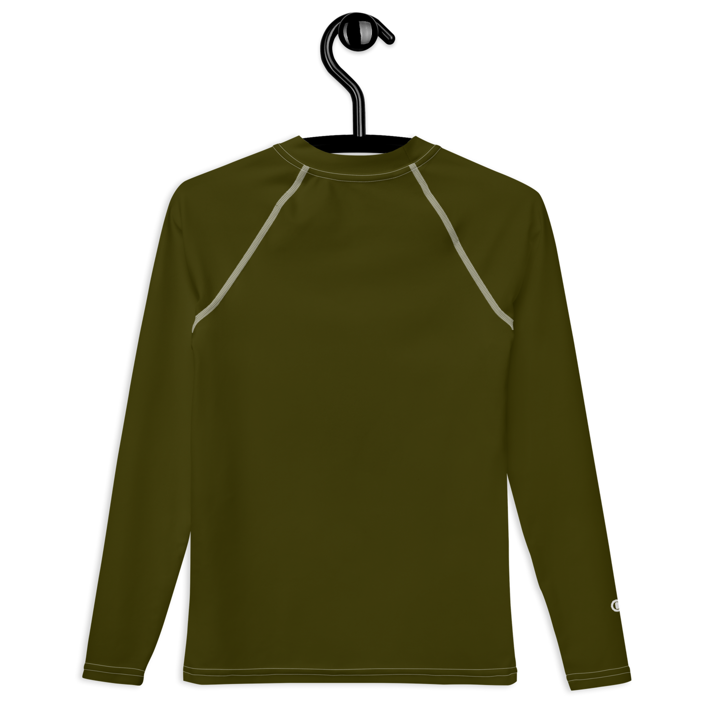 Michigan Upper Peninsula Rash Guard (w/ UP Outline) | Youth - Military Green