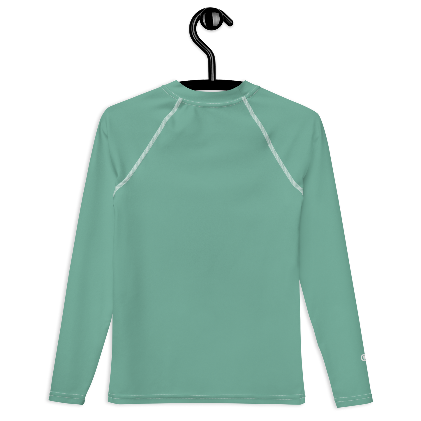 Michigan Upper Peninsula Rash Guard (w/ UP Outline) | Youth - Metallic Mint Green