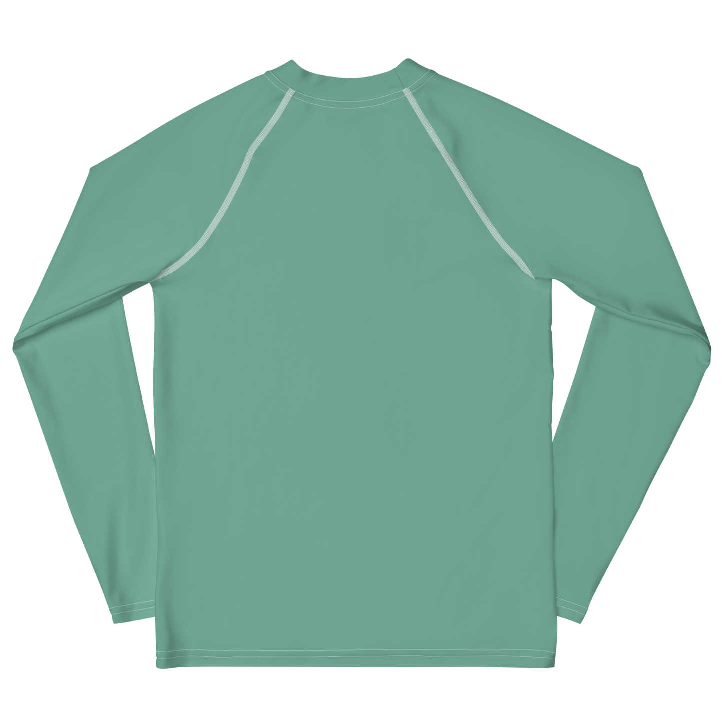 Michigan Upper Peninsula Rash Guard (w/ UP Outline) | Youth - Metallic Mint Green