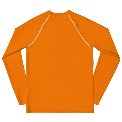 Michigan Upper Peninsula Rash Guard (w/ UP Outline) | Youth - Safety Orange