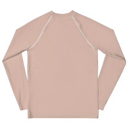 Michigan Upper Peninsula Rash Guard (w/ UP Outline) | Youth - Rose Gold