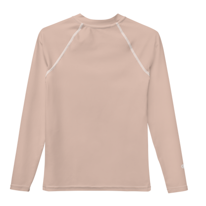 Michigan Upper Peninsula Rash Guard (w/ UP Outline) | Youth - Rose Gold