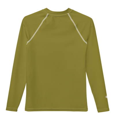 Michigan Upper Peninsula Rash Guard (w/ UP Outline) | Youth - Scrub Gold