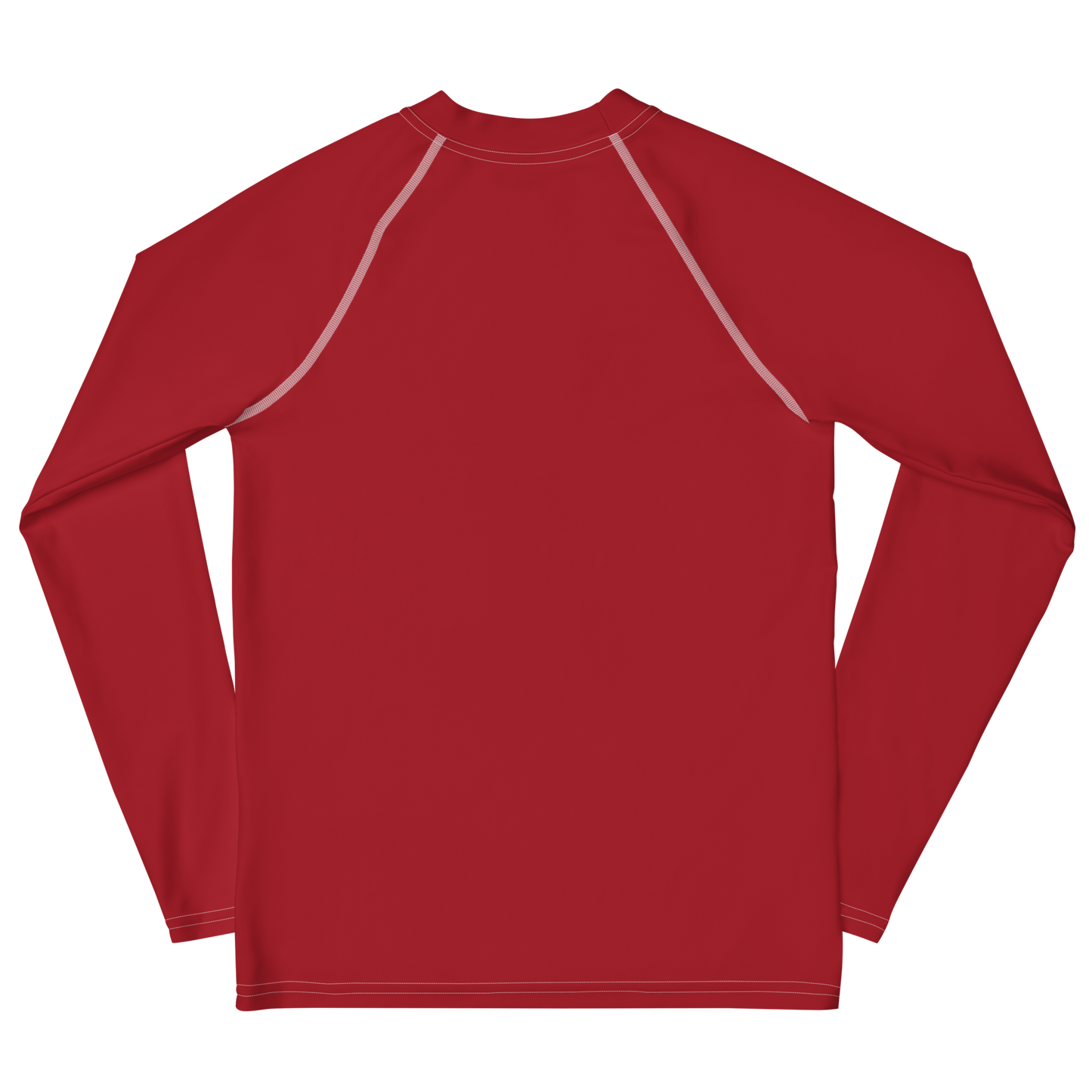 Michigan Upper Peninsula Rash Guard (w/ UP Outline) | Youth - Thimbleberry Red