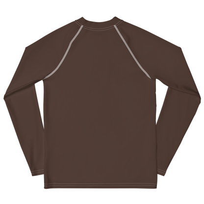 Michigan Upper Peninsula Rash Guard (w/ UP Outline) | Youth - Hickory Color