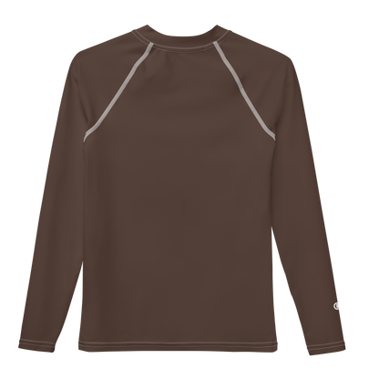 Michigan Upper Peninsula Rash Guard (w/ UP Outline) | Youth - Hickory Color