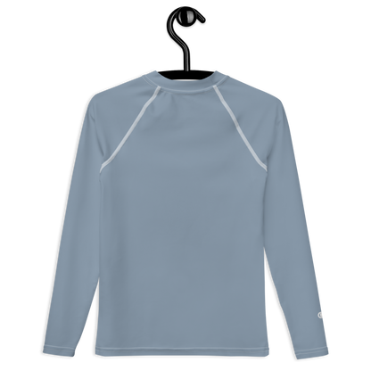 Michigan Upper Peninsula Rash Guard (w/ UP Outline) | Youth - B-24 Grey