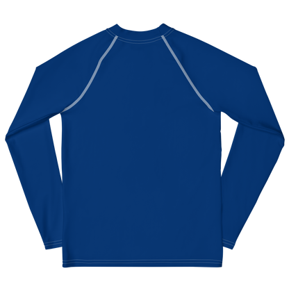 Michigan Upper Peninsula Rash Guard (w/ UP Outline) | Youth - Dearborn Blue