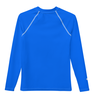 Michigan Upper Peninsula Rash Guard (w/ UP Outline) | Youth - Motor Town Blue