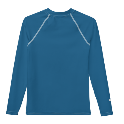 Michigan Upper Peninsula Rash Guard (w/ UP Outline) | Youth - Blueberry