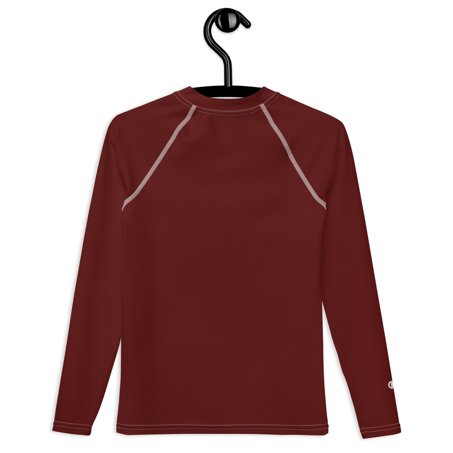 Michigan Upper Peninsula Rash Guard (w/ UP Outline) | Youth - Cherrywood Color