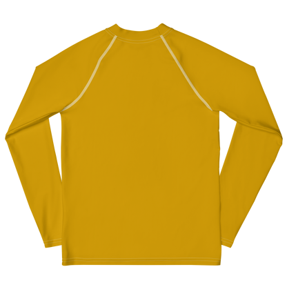 Michigan Upper Peninsula Rash Guard (w/ UP Outline) | Youth - Gold