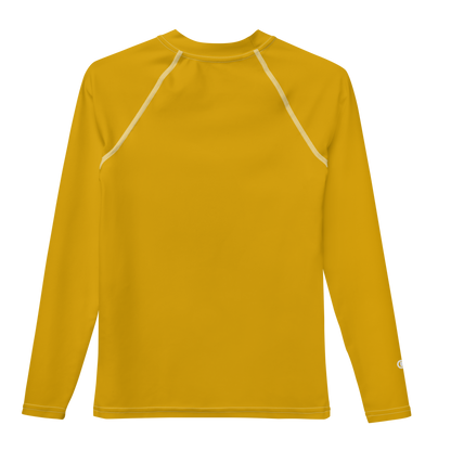 Michigan Upper Peninsula Rash Guard (w/ UP Outline) | Youth - Gold