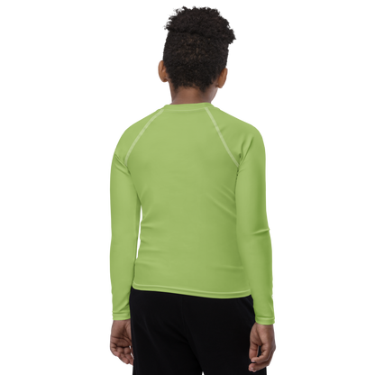 Michigan Upper Peninsula Rash Guard (w/ UP Outline) | Youth - Gooseberry Green