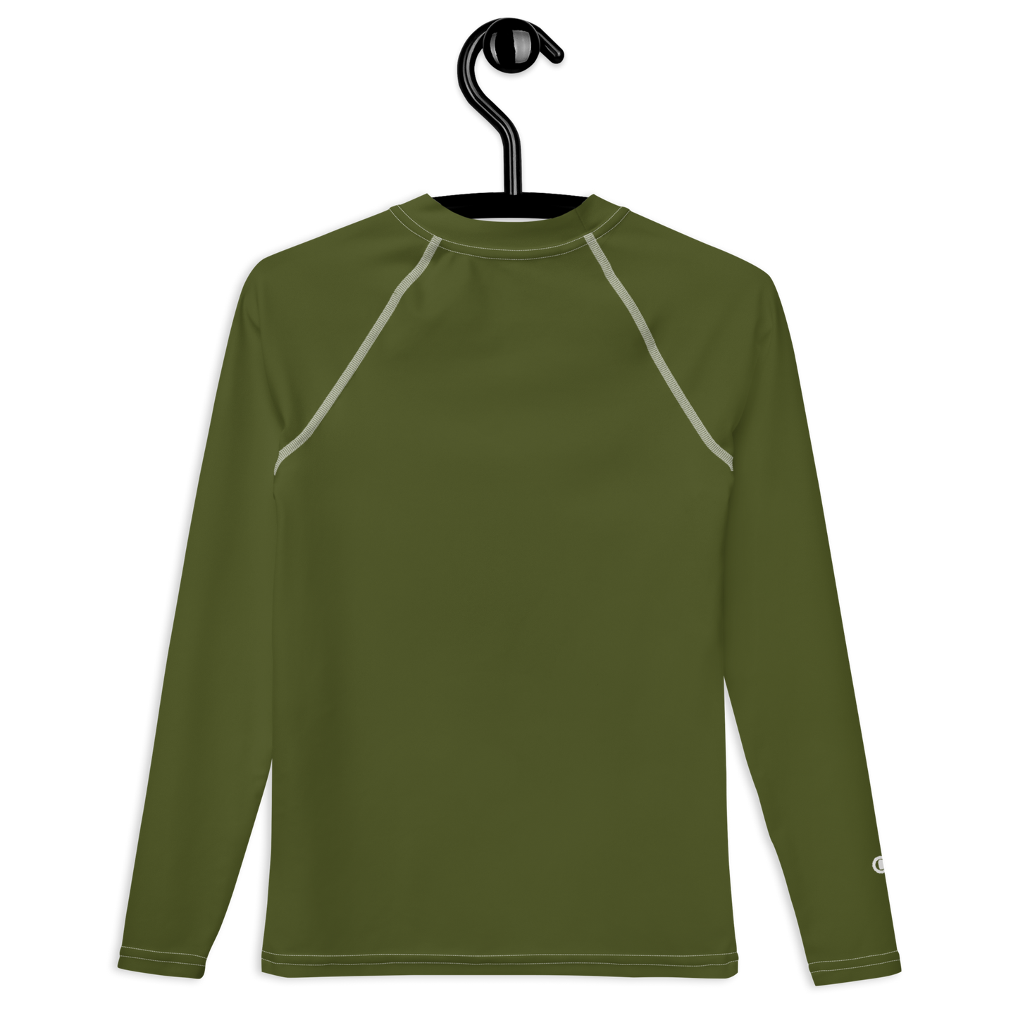 Michigan Upper Peninsula Rash Guard (w/ UP Outline) | Youth - Army Green