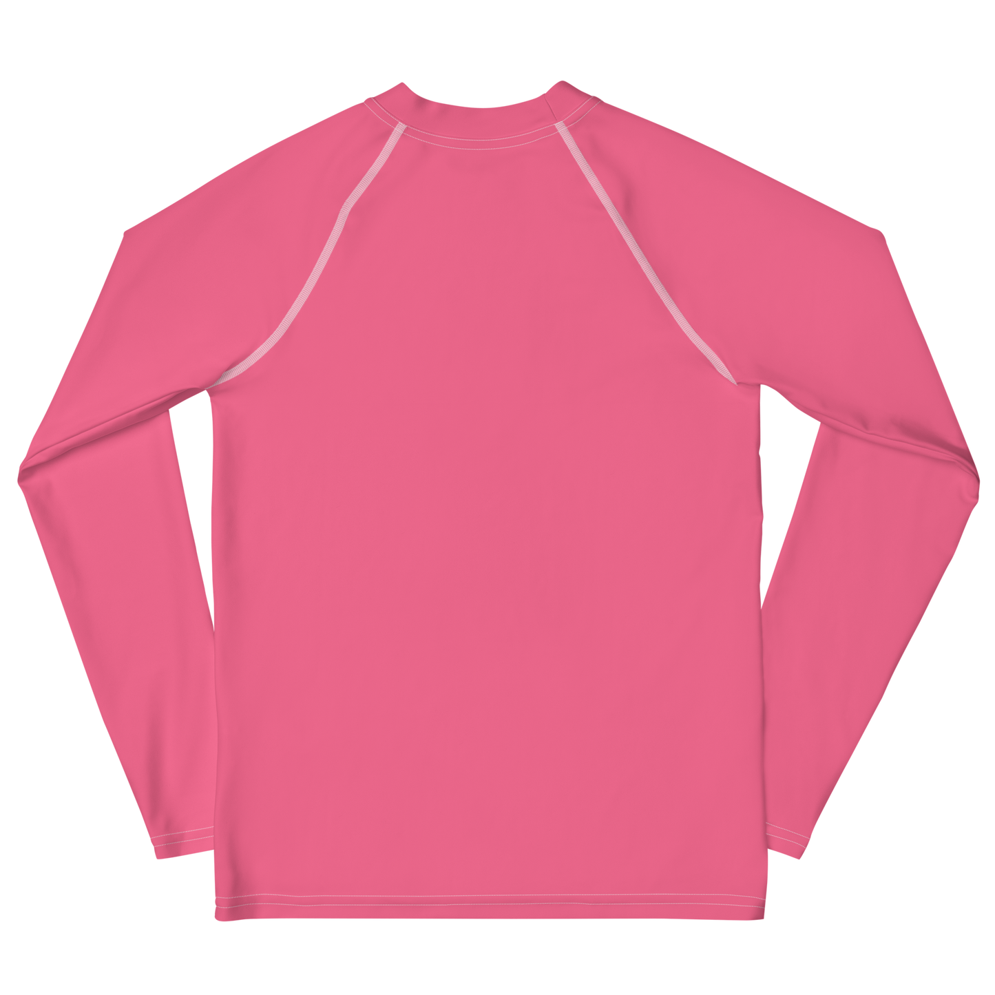 Michigan Upper Peninsula Rash Guard (w/ UP Outline) | Youth - Rhodochrosite Pink