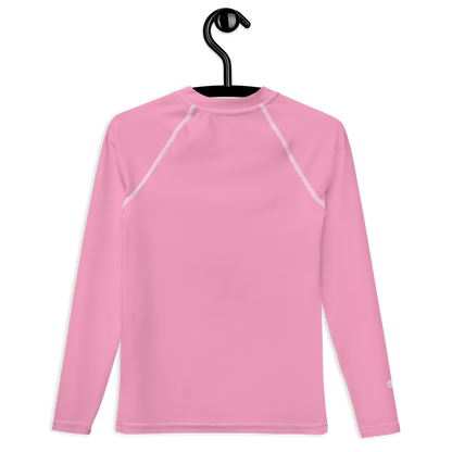 Michigan Upper Peninsula Rash Guard (w/ UP Outline) | Youth - '67 Caddie Pink