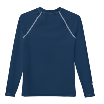 Michigan Upper Peninsula Rash Guard (w/ UP Outline) | Youth - Navy