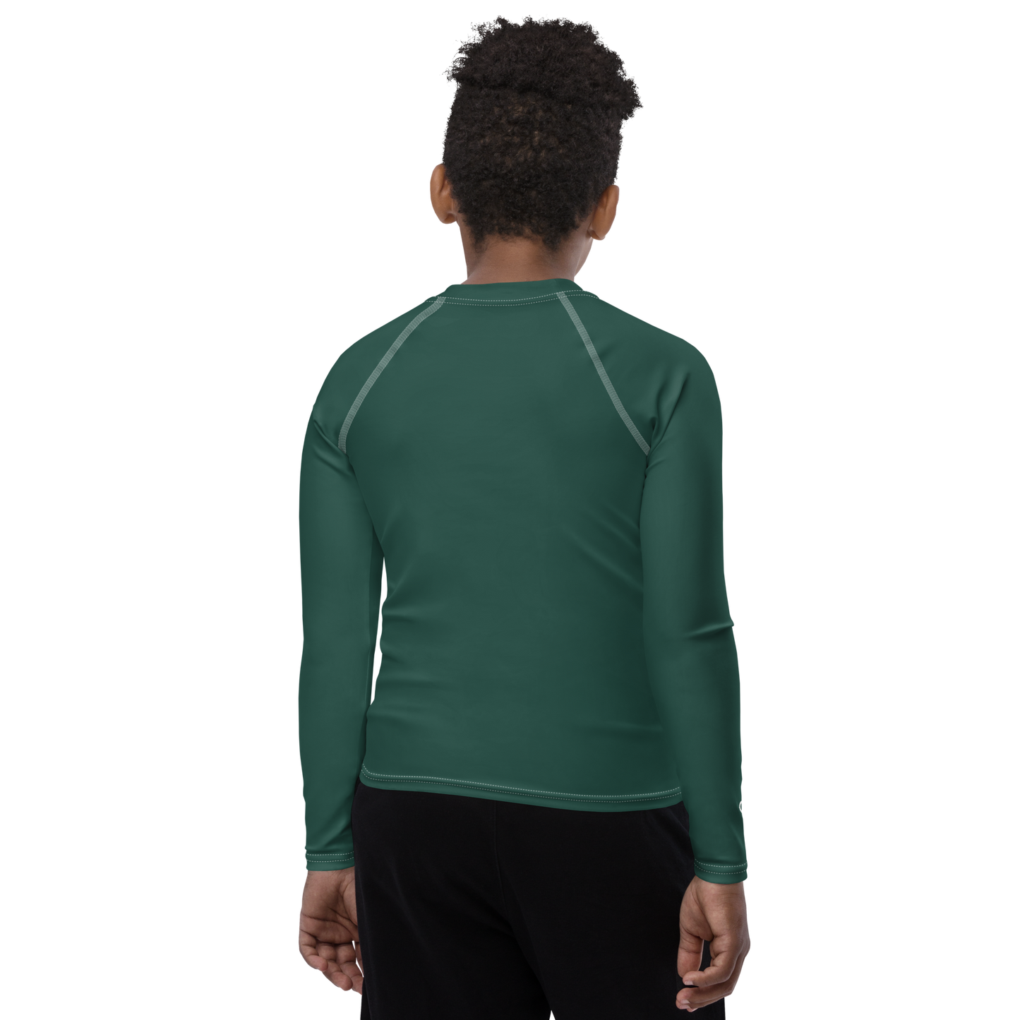 Michigan Upper Peninsula Rash Guard (w/ UP Outline) | Youth - Laconic Green