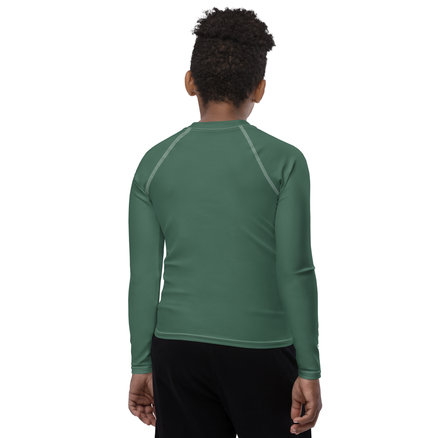 Michigan Upper Peninsula Rash Guard (w/ UP Outline) | Youth - Ginger Ale Green