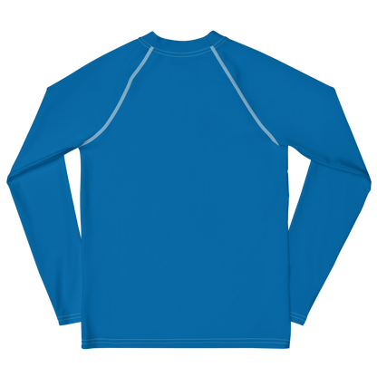 Michigan Upper Peninsula Rash Guard (w/ UP Outline) | Youth - Azure