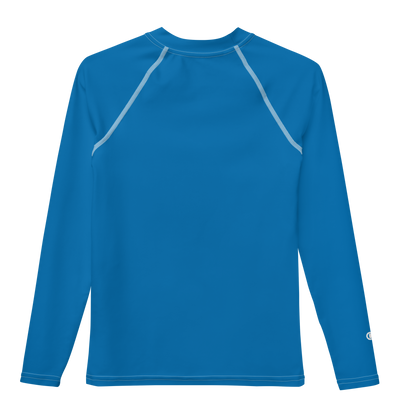 Michigan Upper Peninsula Rash Guard (w/ UP Outline) | Youth - Azure