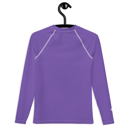 Michigan Upper Peninsula Rash Guard (w/ UP Outline) | Youth - Lake Iris