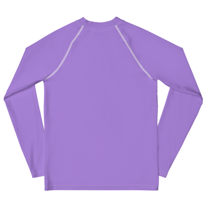 Michigan Upper Peninsula Rash Guard (w/ UP Outline) | Youth - Lavender