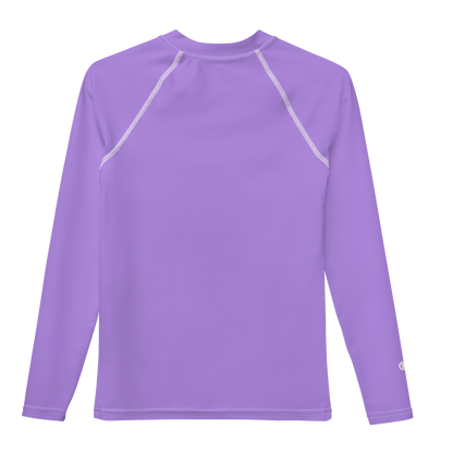 Michigan Upper Peninsula Rash Guard (w/ UP Outline) | Youth - Lavender