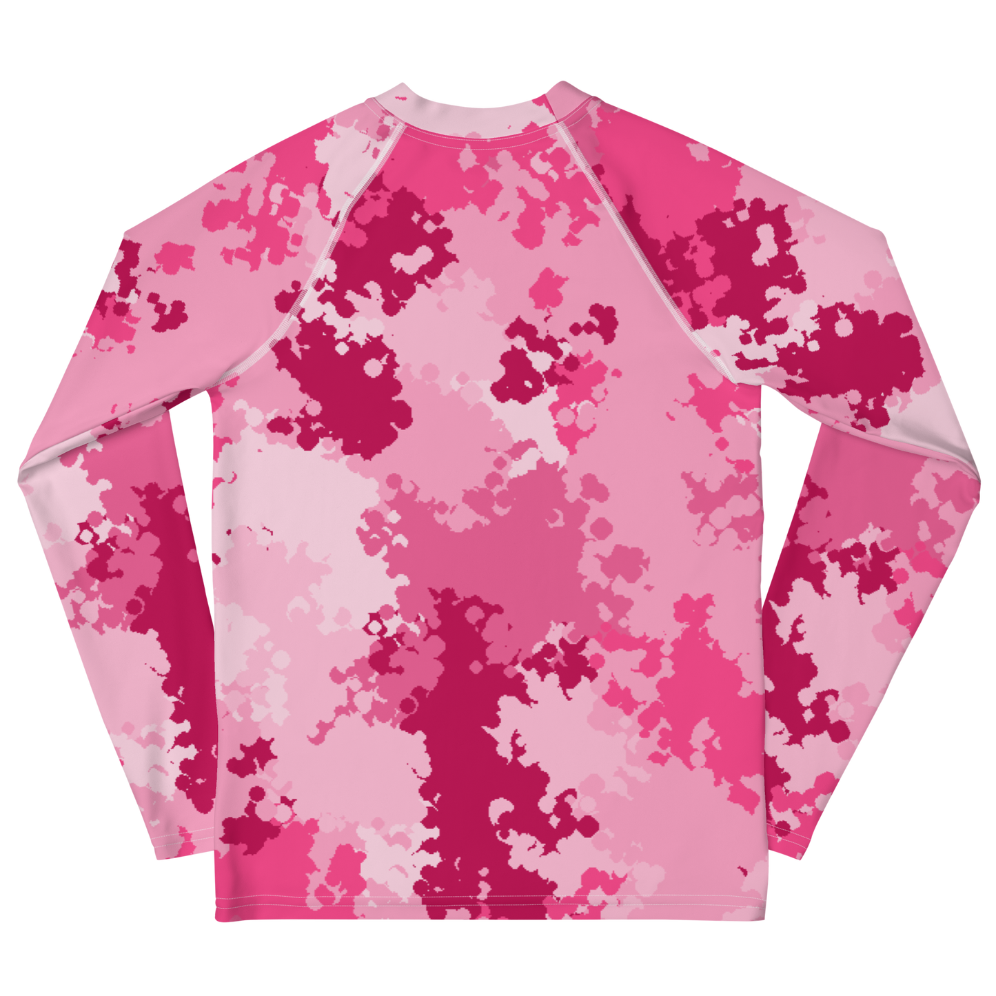 Michigan Upper Peninsula Rash Guard (w/ UP Outline) | Youth - Pink Camo