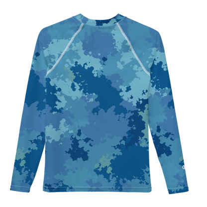 Michigan Upper Peninsula Rash Guard (w/ UP Outline) | Youth - Great Lakes Camo