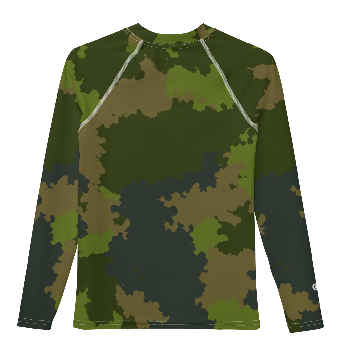 Michigan Upper Peninsula Rash Guard (w/ UP Outline) | Youth - Woodland Camo