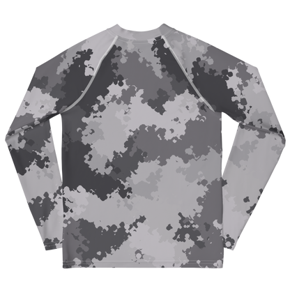 Michigan Upper Peninsula Rash Guard (w/ UP Outline) | Youth - Iron Ore Camo