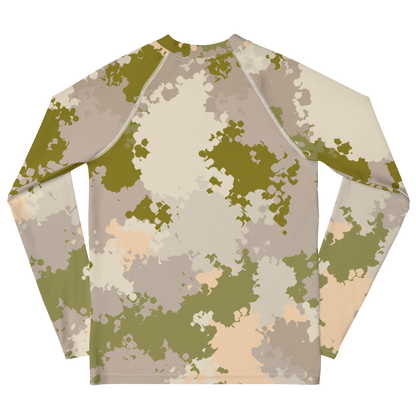 Michigan Upper Peninsula Rash Guard (w/ UP Outline) | Youth - Army Green