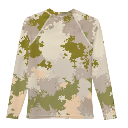 Michigan Upper Peninsula Rash Guard (w/ UP Outline) | Youth - Army Green